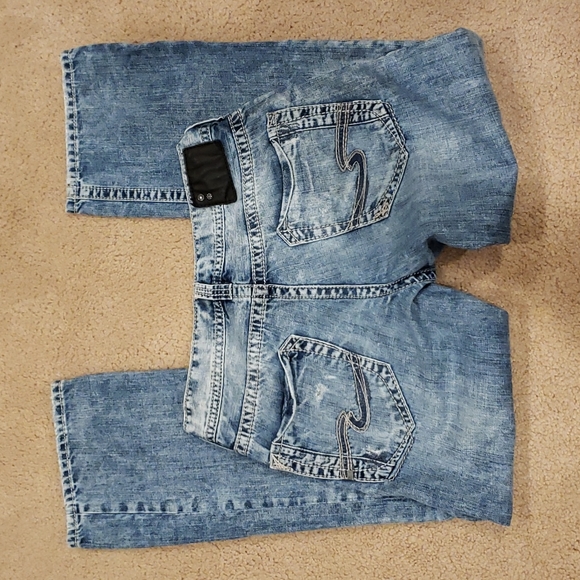 Silver Mens Jeans Size 31 - Picture 2 of 2